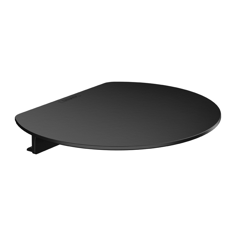 HANSGROHE 27915670 Matte Black WallStoris Modern Shelf