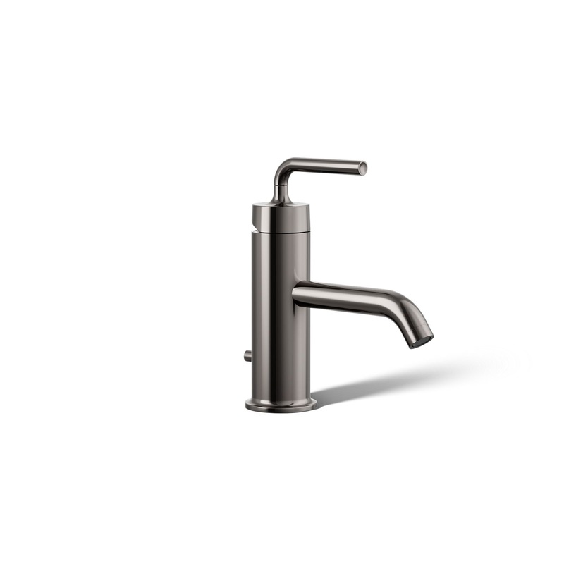 KOHLER K-14402-4A-TT Purist Single-Handle Bathroom Sink Faucet With Straight Lever Handle, 1.2 Gpm In Vibrant Titanium
