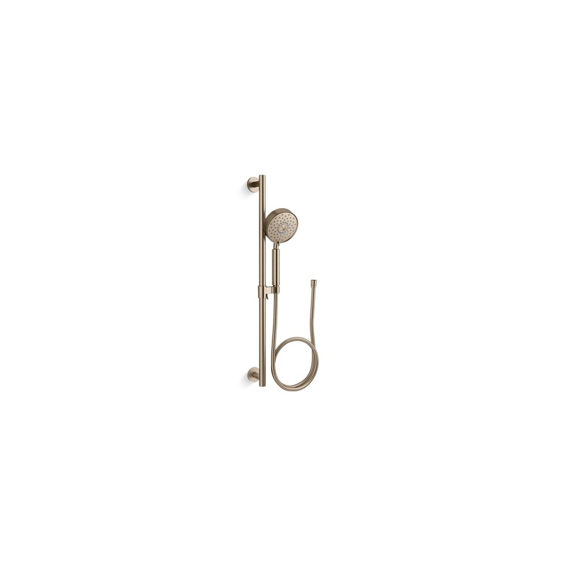 KOHLER K-22178-BV Purist 28" Four-Function Handshower Kit, 2.5 Gpm In Vibrant Brushed Bronze