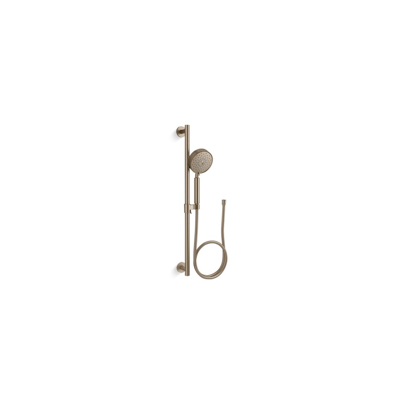 KOHLER K-22178-G-BV Purist 28" Four-Function Handshower Kit, 1.75 Gpm In Vibrant Brushed Bronze