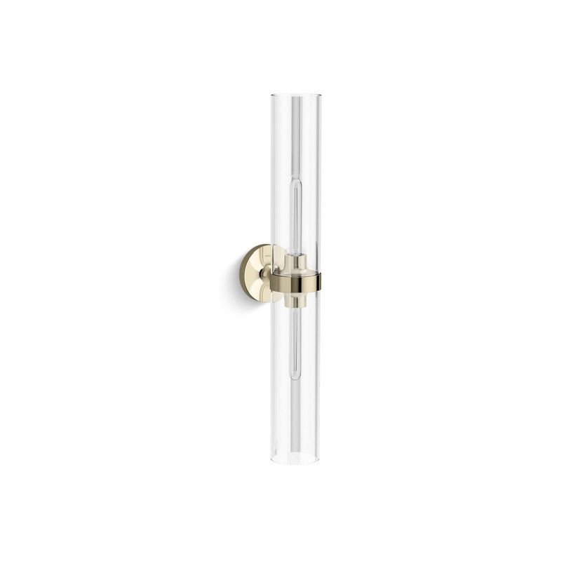 KOHLER K-27264-SC02-AFL Purist Two-Light Sconce In French Gold