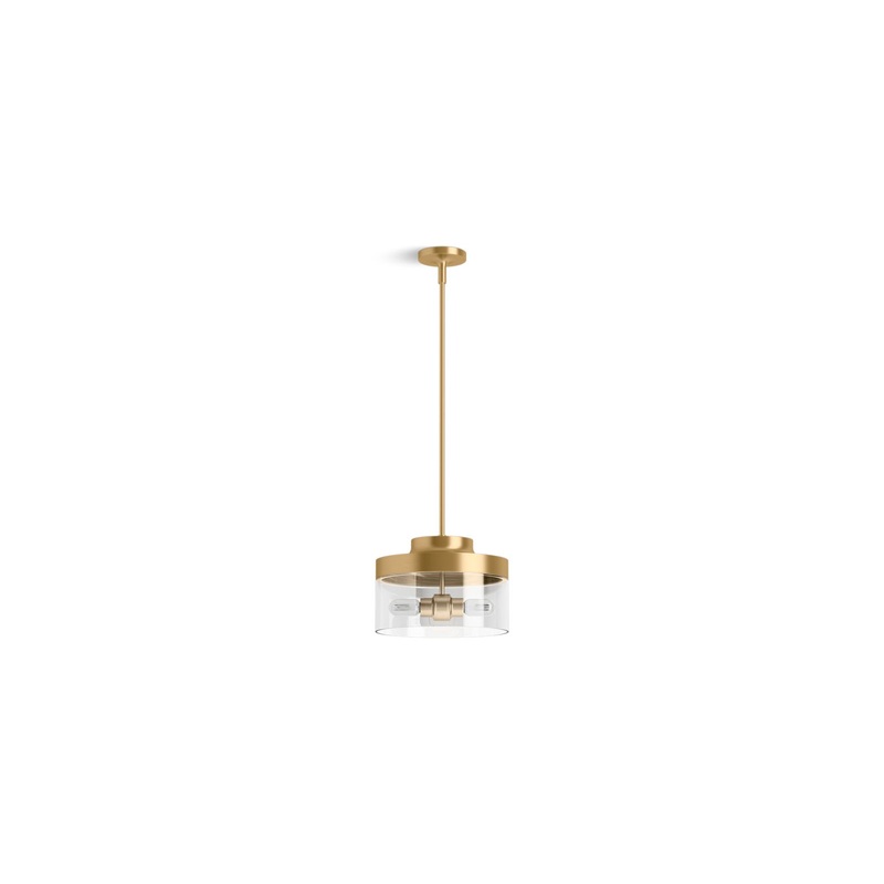 KOHLER K-27265-PE02-2GL Purist 12-1/2" Pendant In Brushed Moderne Brass