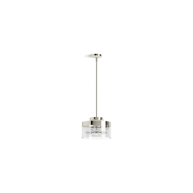 KOHLER K-27265-PE02-SNL Purist 12-1/2" Pendant In Polished Nickel