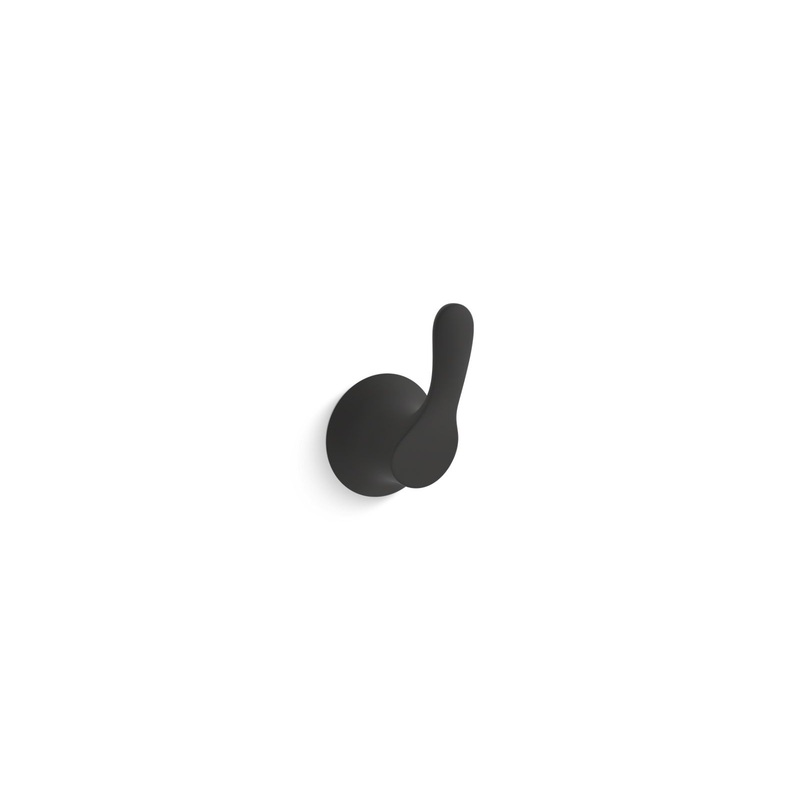 KOHLER K-27395-BL Simplice Robe Hook In Matte Black