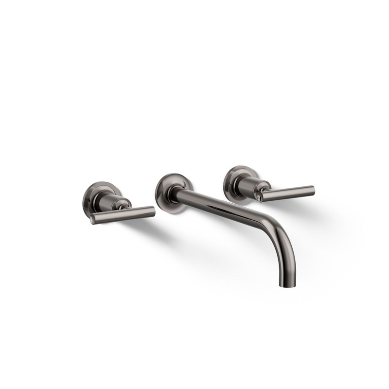 KOHLER K-T14414-4-TT Purist Wall-Mount Bathroom Sink Faucet Trim With Lever Handles, 1.2 Gpm In Vibrant Titanium