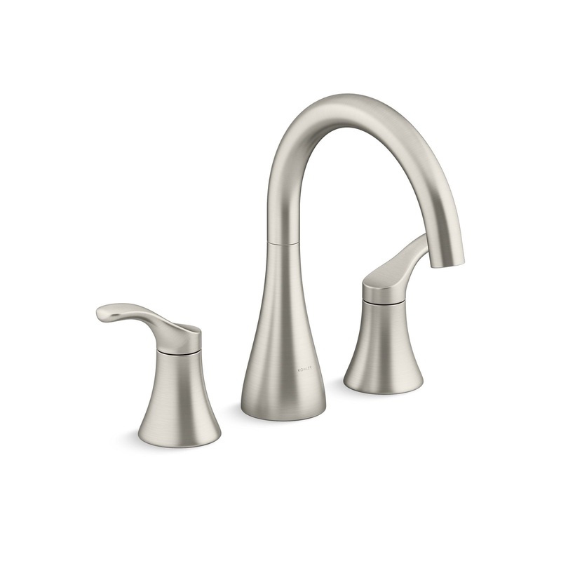 KOHLER K-T26426-4-BN Simplice Deck-Mount Bath Faucet Trim In Vibrant Brushed Nickel