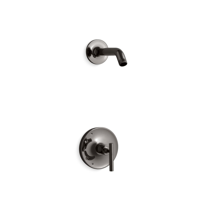 KOHLER K-TLS14422-4-TT Purist Rite-Temp Shower Trim Kit With Lever Handle, Without Showerhead In Vibrant Titanium