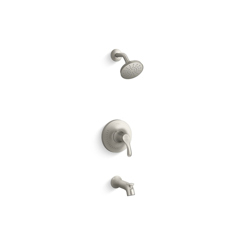 KOHLER K-TS27391-4G-BN Simplice Rite-Temp Bath And Shower Trim Kit, 1.75 Gpm In Vibrant Brushed Nickel