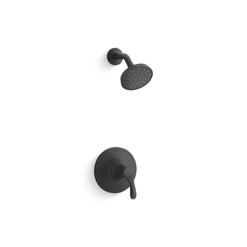 KOHLER K-TS27392-4G-BL Simplice Rite-Temp Shower Trim Kit, 1.75 Gpm In Matte Black