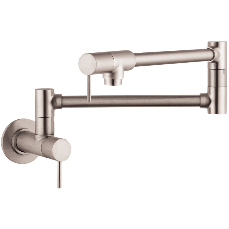 AXOR 10859801 Stainless Steel Optic Starck Modern Kitchen Faucet 2.5 GPM