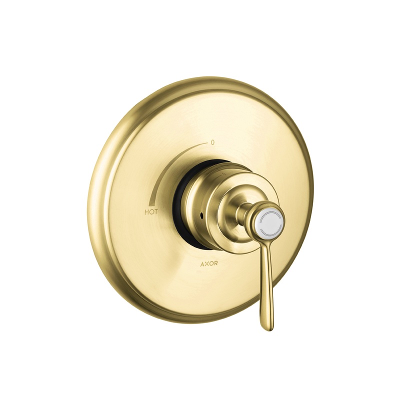 AXOR 16508251 Brushed Gold Optic Montreux Traditional Pressure Balance Trim