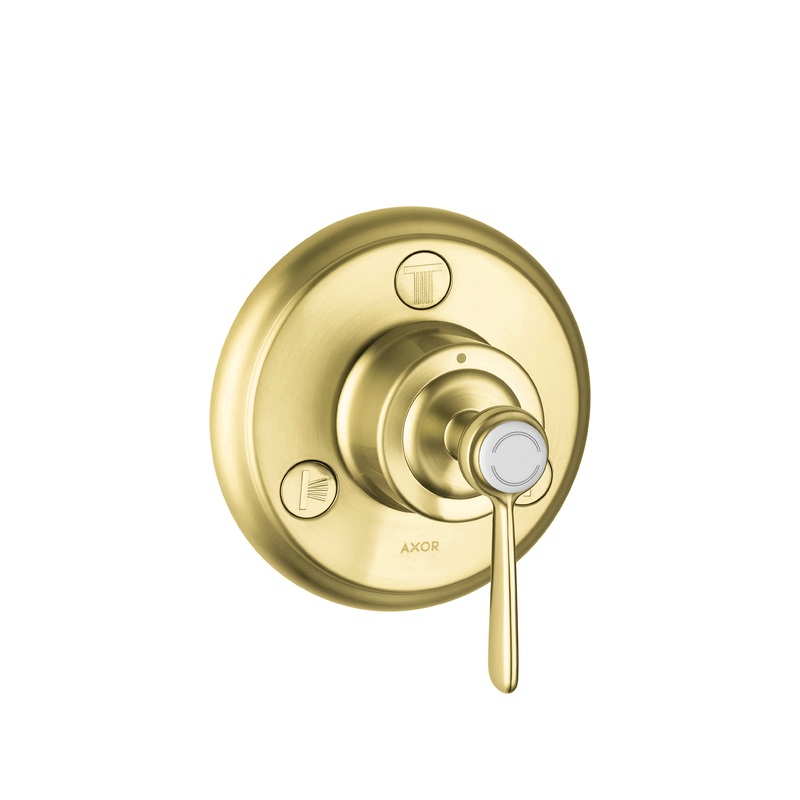 AXOR 16832251 Brushed Gold Optic Montreux Traditional Diverter Trim