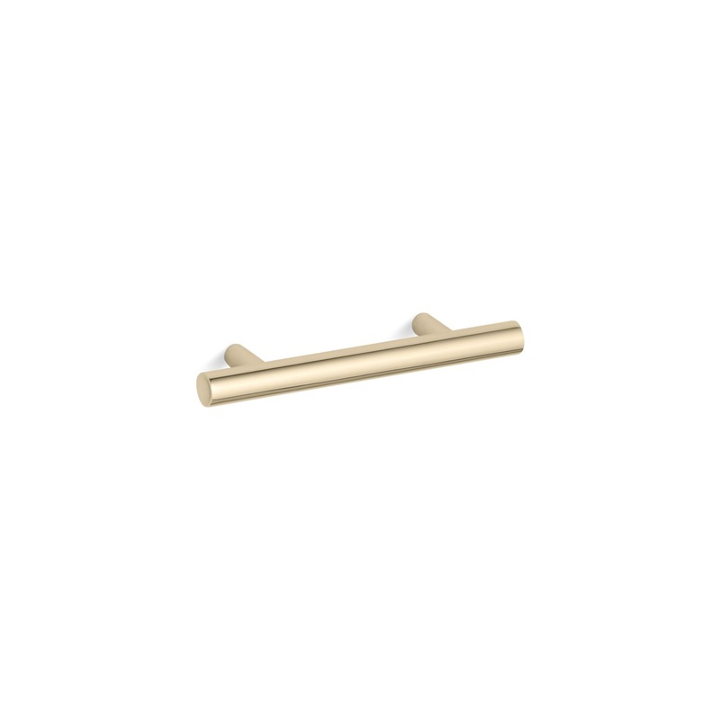 KOHLER K-14485-AF Purist 3" Cabinet Pull In Vibrant French Gold