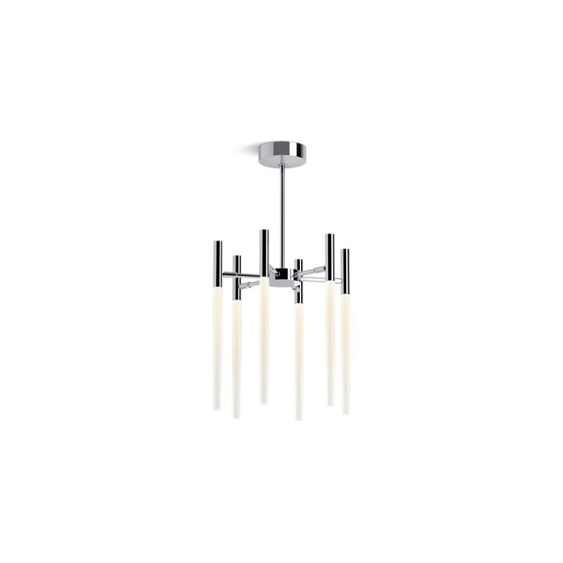KOHLER K-23460-CHLED-CPL Polished Chrome Components Six-light LED chandelier