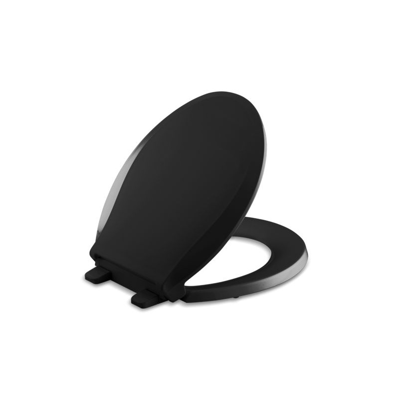 KOHLER K-4639-7 Cachet Quiet-Close round-front toilet seat