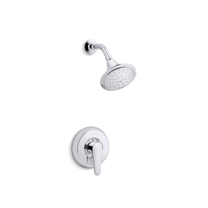 KOHLER K-TS98008-4-CP July Rite-Temp shower trim with lever handle and 2.0 gpm showerhead