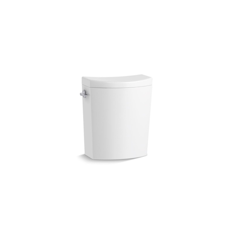 KOHLER K-19042-0 Persuade Curv Toilet Tank, Dual-Flush In White