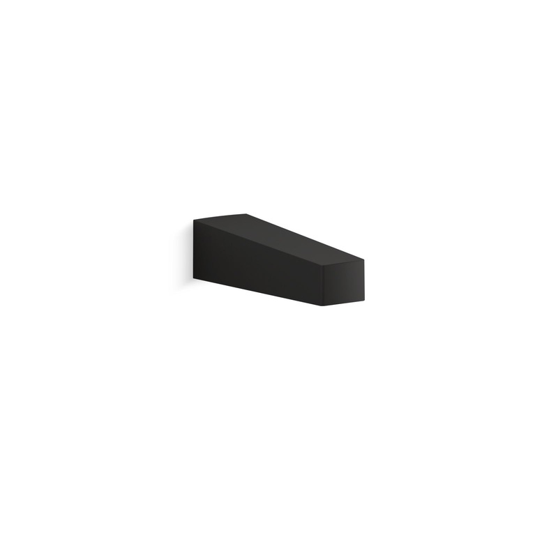 KOHLER K-20004-BL Honesty Wall-Mount Bath Spout In Matte Black