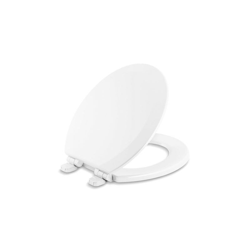 KOHLER K-25884-0 Triko Quiet-Close Round-Front Toilet Seat In White