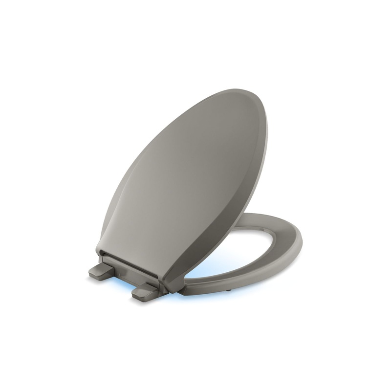 KOHLER K-75796-RL-K4 Cachet Nightlight Readylatch Quiet-Close Elongated Toilet Seat In Cashmere