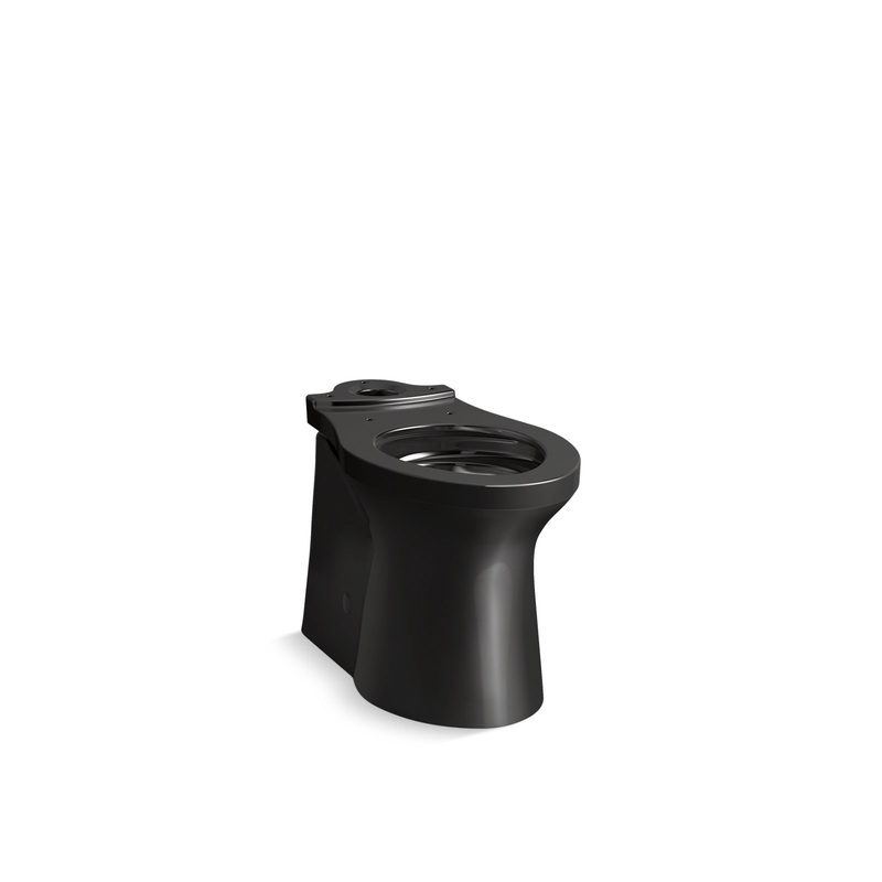 KOHLER K-20148-7 Betello Elongated Toilet Bowl With Skirted Trapway In Black Black