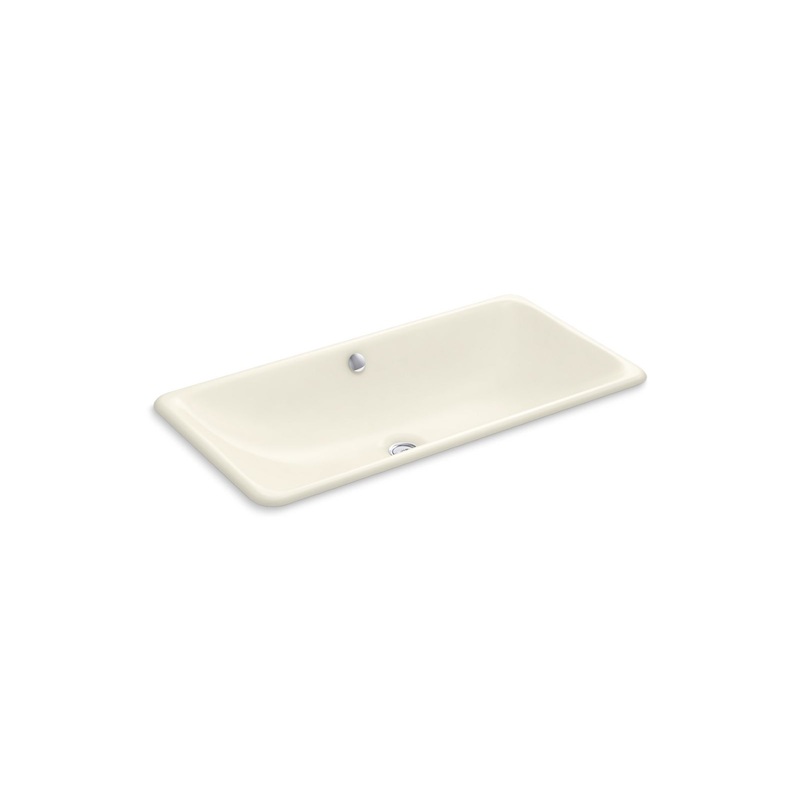 KOHLER K-20212-96 Iron Plains 30" Rectangular Drop-In/Undermount Bathroom Sink In Biscuit