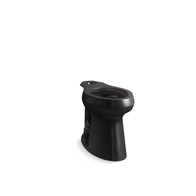 KOHLER K-22661-7 Highline Tall Elongated Toilet Bowl In Black Black