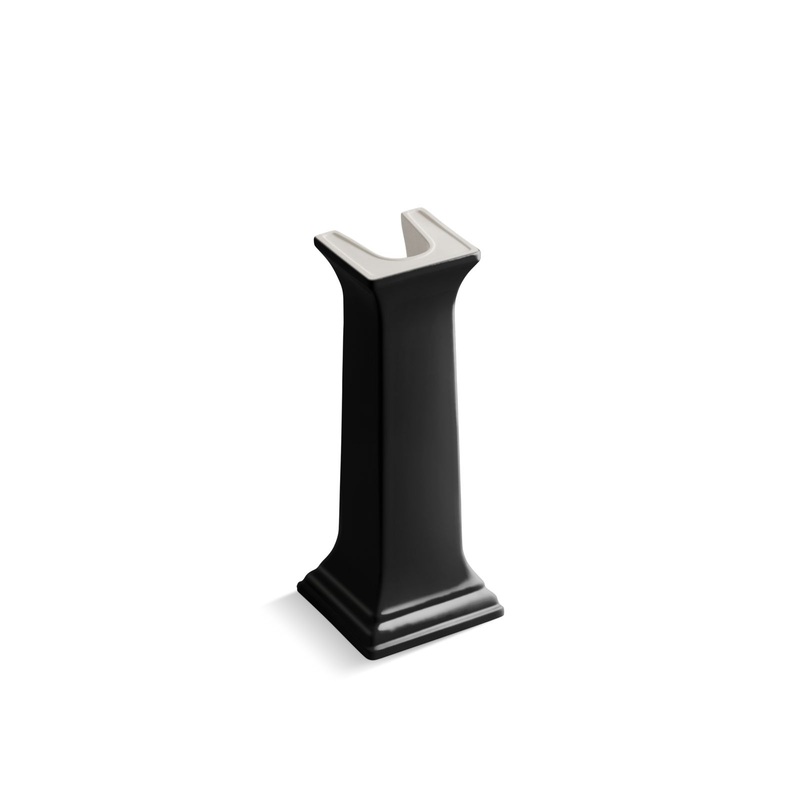 KOHLER K-2267-7 Memoirs Bathroom Sink Pedestal In Black Black