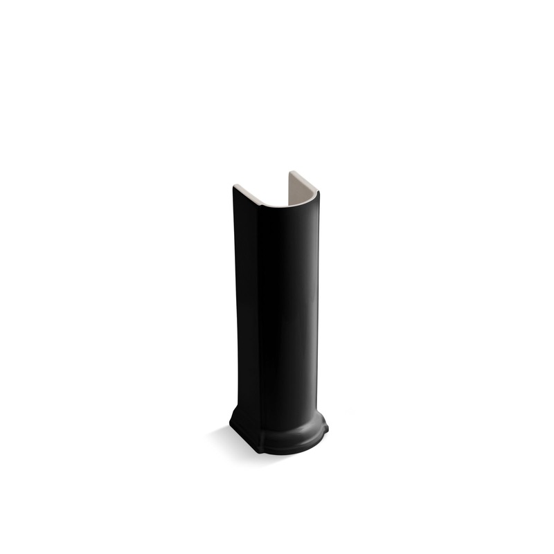 KOHLER K-2288-7 Devonshire Pedestal Only In Black Black