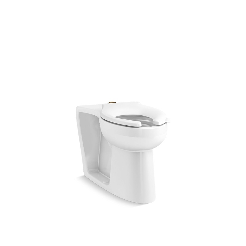 KOHLER K-25042-SS-0 Modflex Adjust-A-Bowl Flushometer Bowl With Top Spud In White