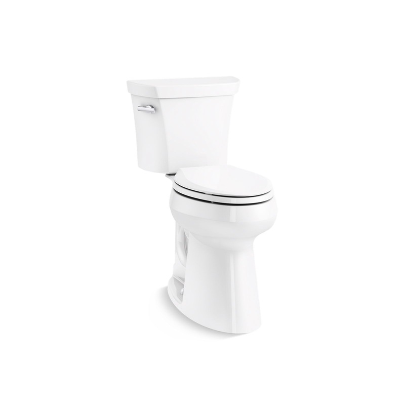 KOHLER K-25224-0 Highline Tall Two-Piece Elongated Toilet, 1.28 Gpf In White