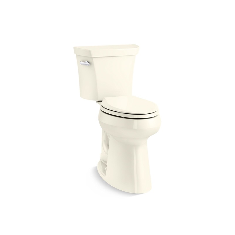 KOHLER K-25224-96 Highline Tall Two-Piece Elongated Toilet, 1.28 Gpf In Biscuit