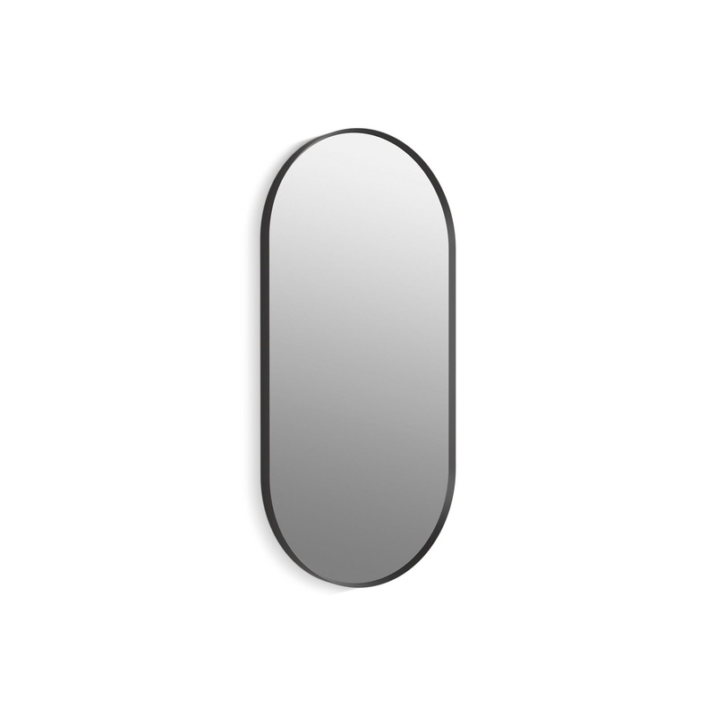 KOHLER K-26051-BLL Essential 20" X 40" Capsule Framed Mirror In Matte Black