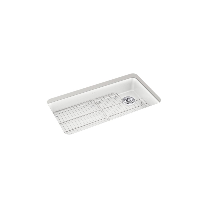 KOHLER K-27785-CM6 Cairn 33" Undermount Single-Bowl Kitchen Sink In Matte White