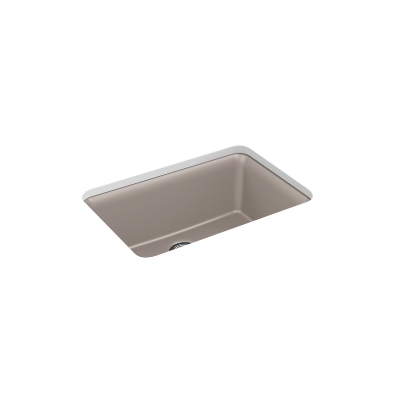 KOHLER K-28000-CM3 Cairn 27-1/2" Undermount Single-Bowl Kitchen Sink In Matte Taupe