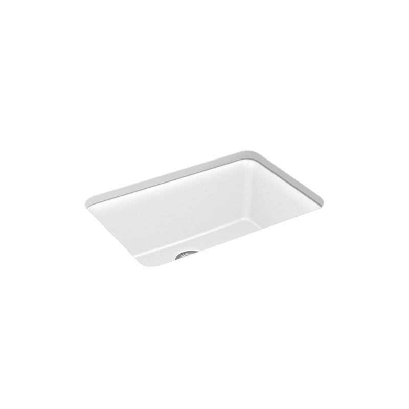 KOHLER K-28000-CM6 Cairn 27-1/2" Undermount Single-Bowl Kitchen Sink In Matte White