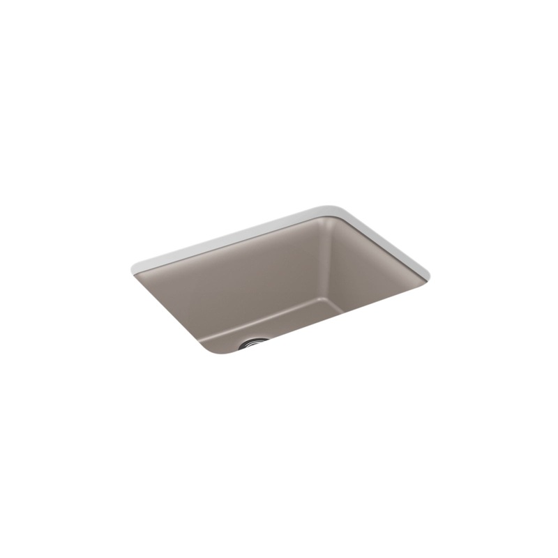KOHLER K-28001-CM3 Cairn 24-1/2" Undermount Single-Bowl Kitchen Sink In Matte Taupe