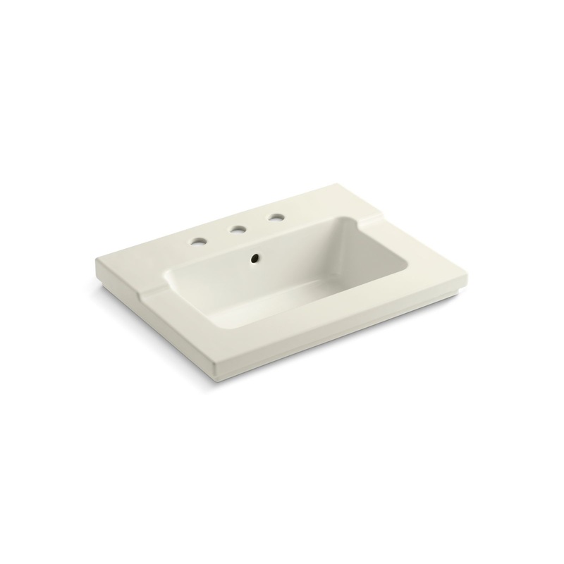 KOHLER K-2979-8-96 Tresham Vanity-Top Bathroom Sink With 8" Widespread Faucet Holes In Biscuit