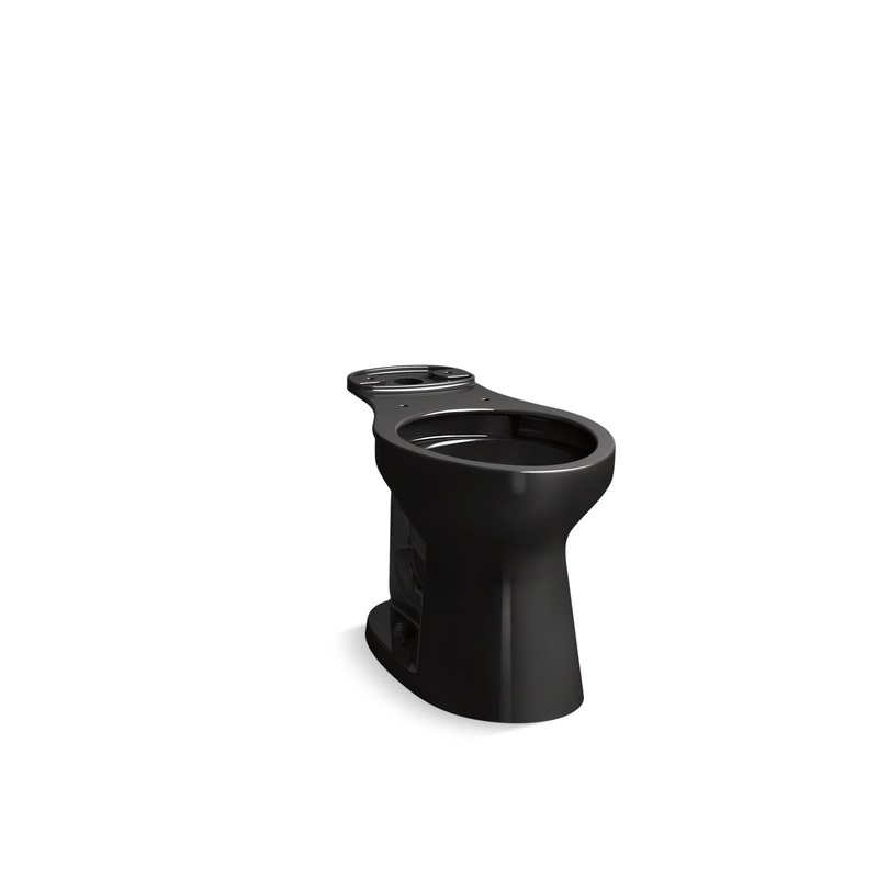 KOHLER K-31588-7 Cimarron Elongated Toilet Bowl In Black Black