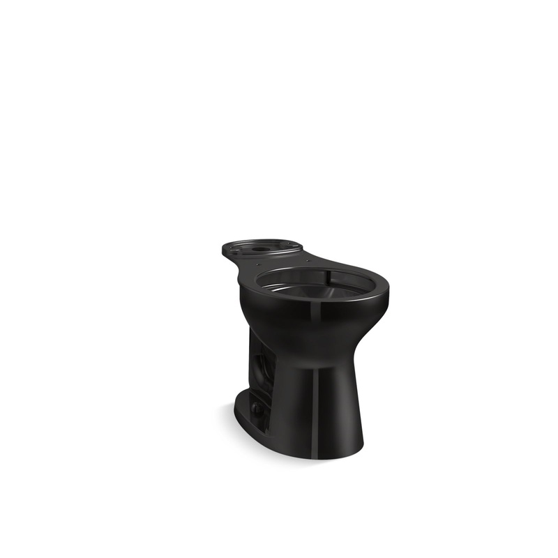 KOHLER K-31589-7 Cimarron Round-Front Toilet Bowl In Black Black