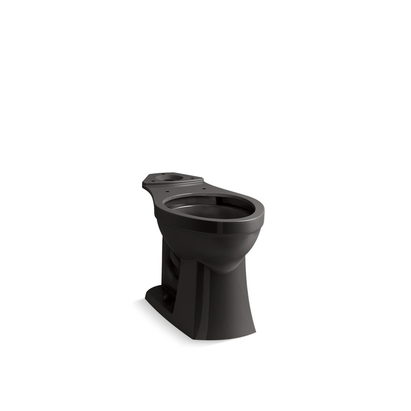 KOHLER K-32809-7 Kelston Elongated Toilet Bowl In Black Black