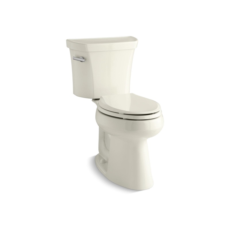 KOHLER K-3889-96 Highline Two-Piece Elongated Toilet, 1.28 Gpf In Biscuit