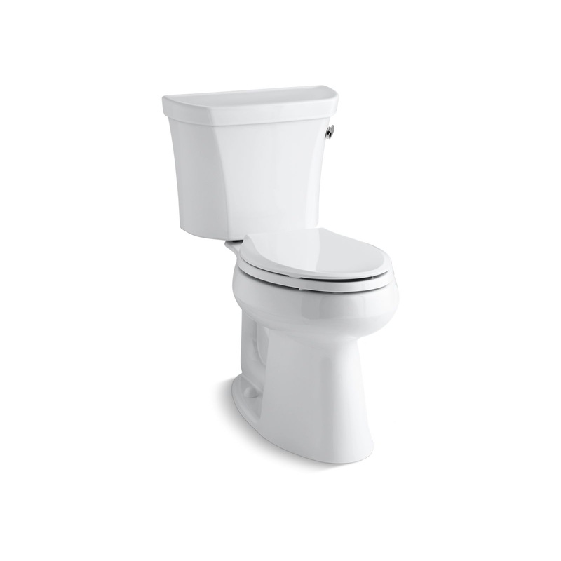 KOHLER K-3889-RA-0 Highline Two-Piece Elongated Toilet, 1.28 Gpf In White
