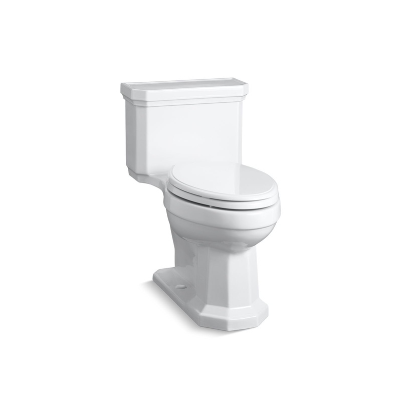 KOHLER K-3940-RA-0 Kathryn One-Piece Compact Elongated With Concealed Trapway, 1.28 Gpf In White