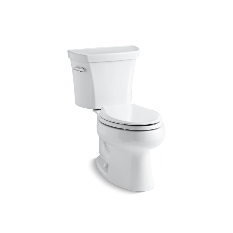 KOHLER K-3978-0 Wellworth Two-Piece Elongated Toilet, 1.6 Gpf In White
