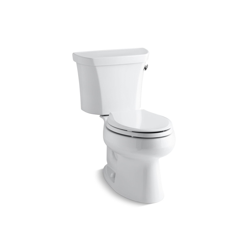 KOHLER K-3978-RA-0 Wellworth Two-Piece Elongated Toilet, 1.6 Gpf In White