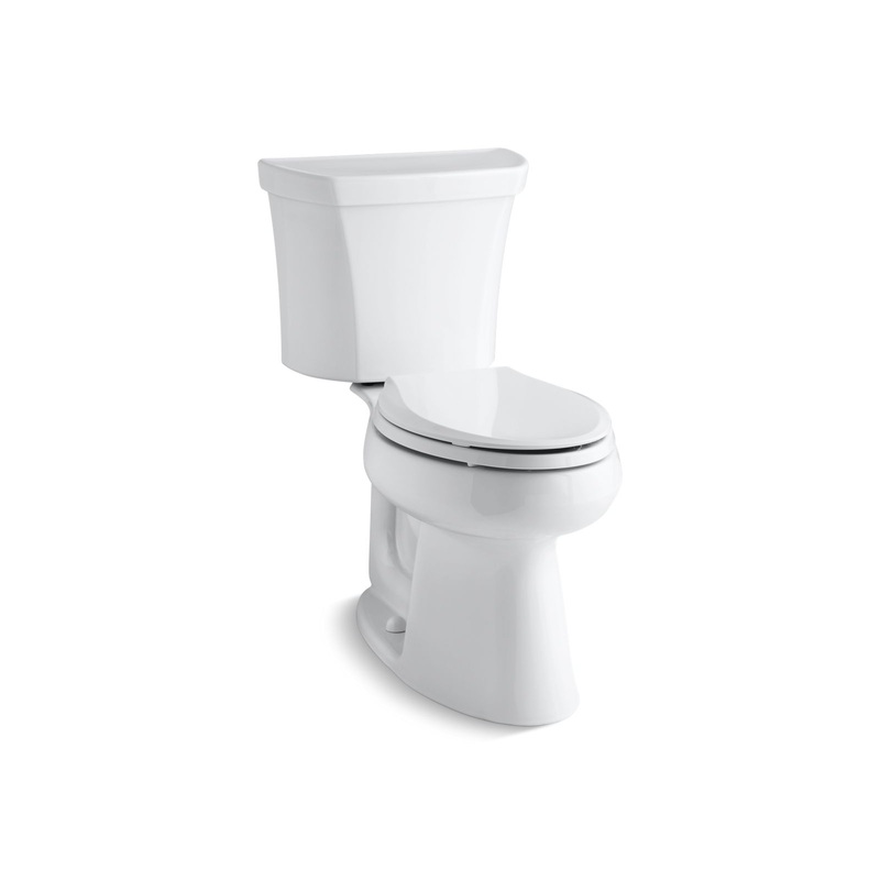 KOHLER K-3979-RA-0 Highline Two-Piece Elongated Toilet, 1.6 Gpf In White