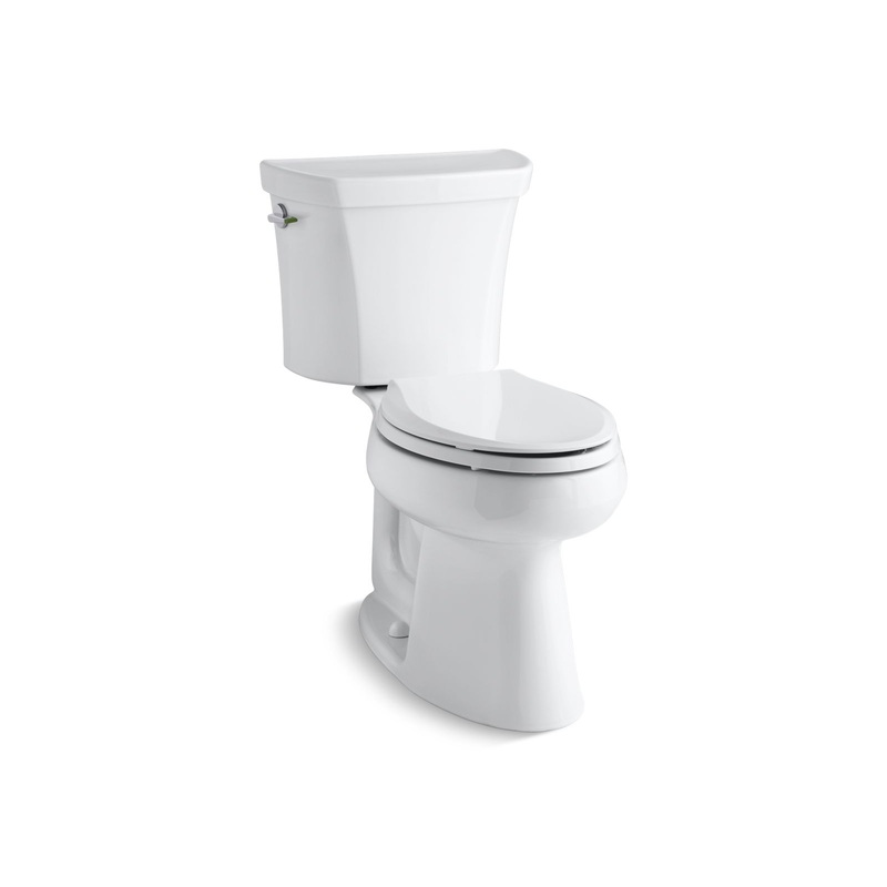 KOHLER K-3989-0 Highline Two-Piece Elongated Toilet, Dual-Flush In White