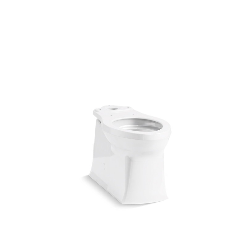 KOHLER K-4144-0 Corbelle Elongated Toilet Bowl With Skirted Trapway In White