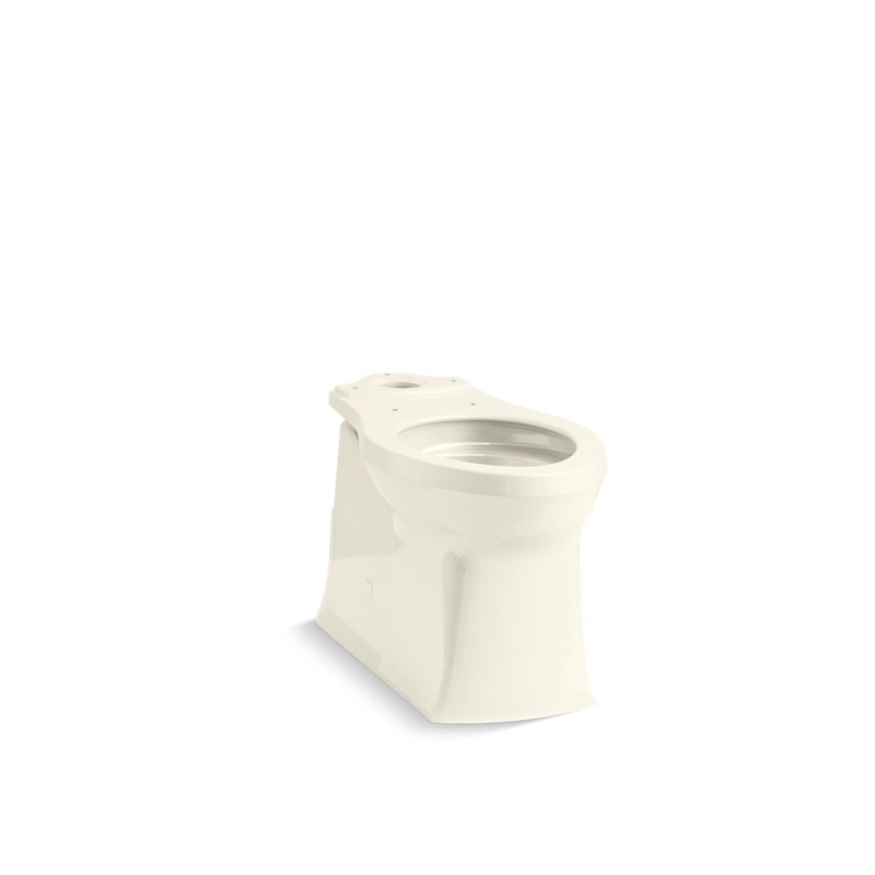 KOHLER K-4144-96 Corbelle Elongated Toilet Bowl With Skirted Trapway In Biscuit